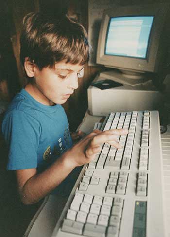 Izidor first time on a computer
