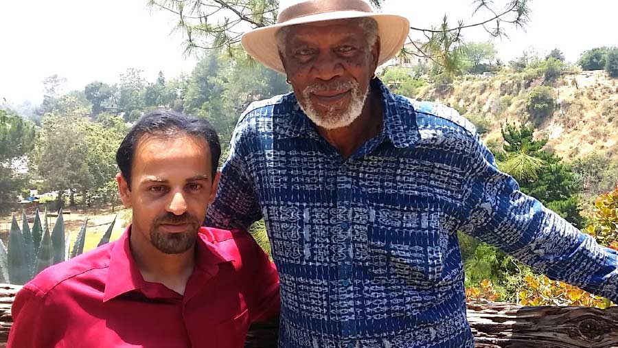 Izidor and Morgan Freeman