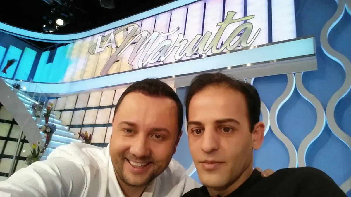 Izidor selfie on La Maruta TV show